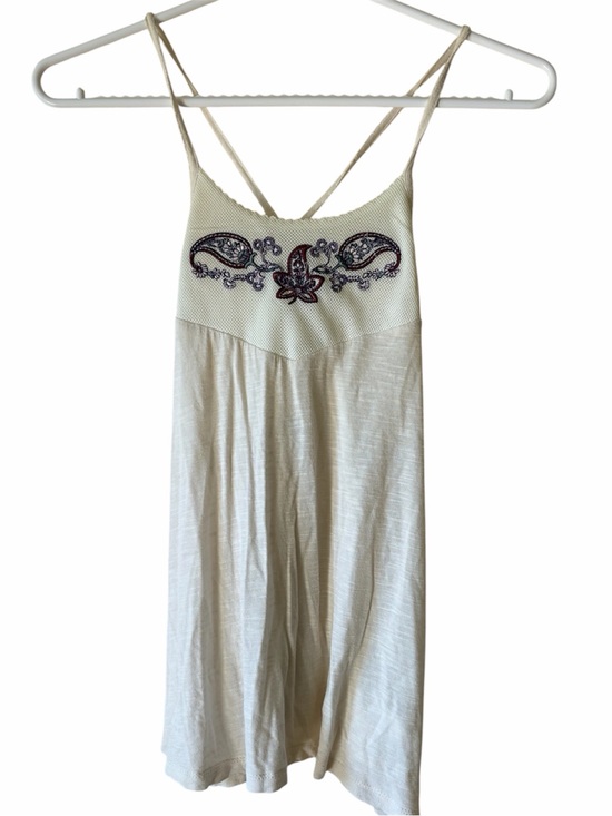 Harlow Tops - Harlow Y2K Paisley Embroidered Flowy Cami Tank Top Boho Fairycore Cottagecore